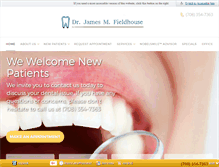 Tablet Screenshot of jamesfieldhousedds.com